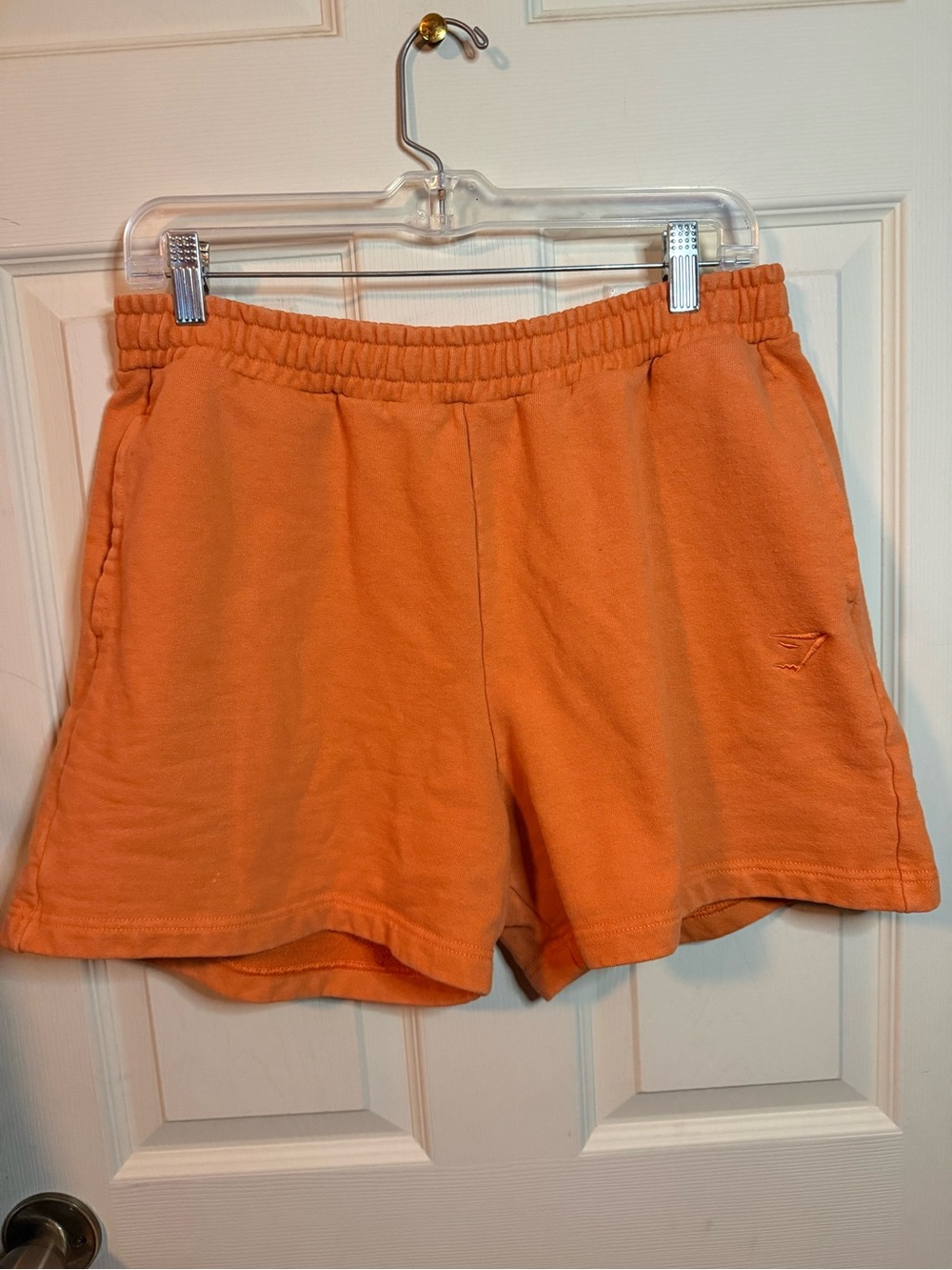 Gymshark Rest Day Blaze Orange Sweat Shorts Women's Size Medium